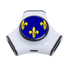 Ile De France Flag 3-port Usb Hub by tony4urban