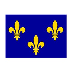 Ile De France Flag Crystal Sticker (a4)