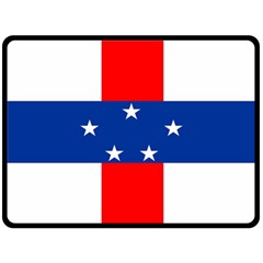 Netherlands Antilles One Side Fleece Blanket (large) by tony4urban