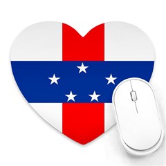 Netherlands Antilles Heart Mousepad by tony4urban