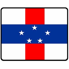 Netherlands Antilles One Side Fleece Blanket (medium) by tony4urban