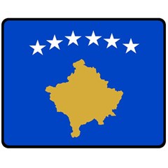 Kosovo One Side Fleece Blanket (medium) by tony4urban