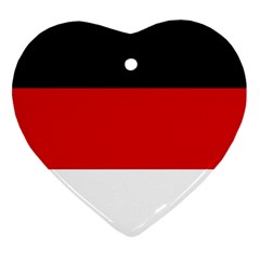 Berlin Old Flag Heart Ornament (two Sides) by tony4urban