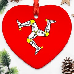 Isle Of Man Ornament (heart)