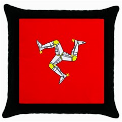 Isle Of Man Throw Pillow Case (black) by tony4urban