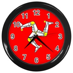 Isle Of Man Wall Clock (black) by tony4urban