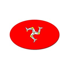 Isle Of Man Sticker Oval (100 Pack)