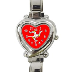 Isle Of Man Heart Italian Charm Watch by tony4urban