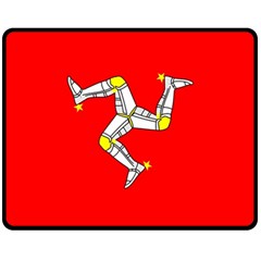 Isle Of Man One Side Fleece Blanket (medium) by tony4urban