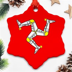 Isle Of Man Ornament (snowflake)