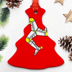 Isle Of Man Christmas Tree Ornament (two Sides)