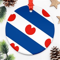 Frisian Flag Round Ornament (two Sides)