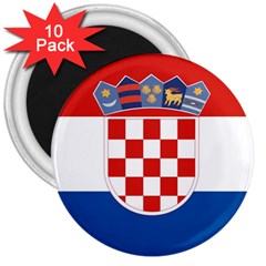 Croatia 3  Magnets (10 Pack)  by tony4urban