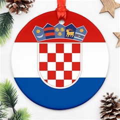 Croatia Round Ornament (two Sides)