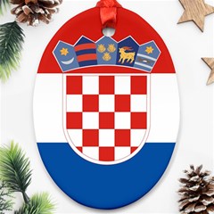 Croatia Oval Ornament (two Sides)