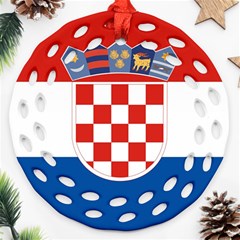 Croatia Round Filigree Ornament (two Sides)