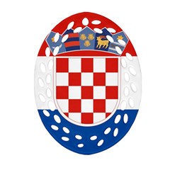 Croatia Oval Filigree Ornament (two Sides) by tony4urban