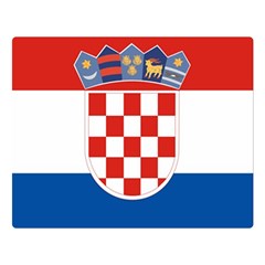 Croatia One Side Premium Plush Fleece Blanket (large)