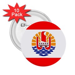 French Polynesia 2 25  Buttons (10 Pack)  by tony4urban