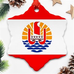 French Polynesia Snowflake Ornament (two Sides)