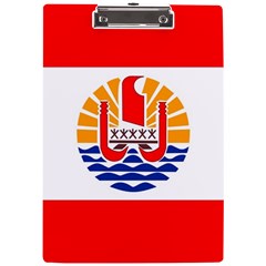 French Polynesia A4 Acrylic Clipboard by tony4urban