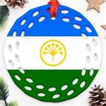 Bashkortostan Flag Round Filigree Ornament (Two Sides) Front