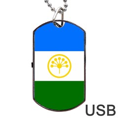 Bashkortostan Flag Dog Tag Usb Flash (one Side) by tony4urban