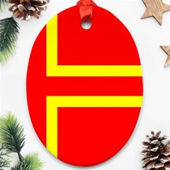 Normandy Flag Ornament (Oval)