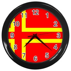 Normandy Flag Wall Clock (Black)