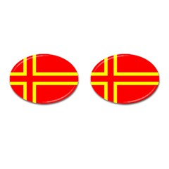 Normandy Flag Cufflinks (oval)