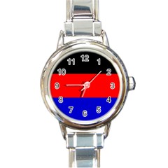 East Frisia Flag Round Italian Charm Watch by tony4urban