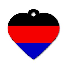 East Frisia Flag Dog Tag Heart (two Sides) by tony4urban