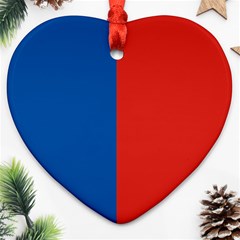 Paris Heart Ornament (two Sides)