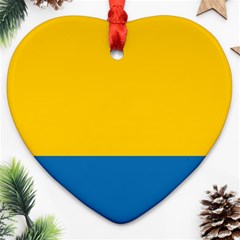 Opolskie Flag Ornament (heart)