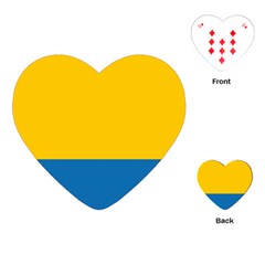 Opolskie Flag Playing Cards Single Design (heart)