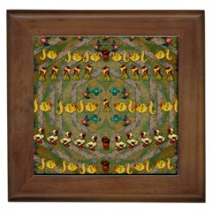 Fishes Admires All Freedom In The World And Feelings Of Security Framed Tile by pepitasart