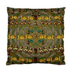 Fishes Admires All Freedom In The World And Feelings Of Security Standard Cushion Case (two Sides) by pepitasart