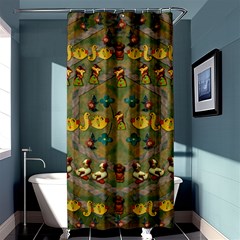 Fishes Admires All Freedom In The World And Feelings Of Security Shower Curtain 36  X 72  (stall)  by pepitasart