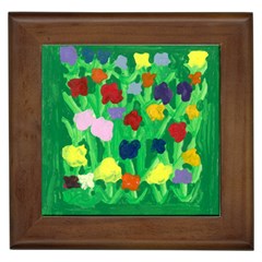 Flowers Framed Ceramic Tile by arash1