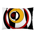 Circles and Lines Abstraction 73 Red Amber  Pillow Case 26.62 x18.9  Pillow Case