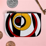 Circles and Lines Abstraction 73 Red Amber  Mini Coin Purse Front