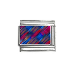 Striped Colorful Abstract Pattern Italian Charm (9mm) by dflcprintsclothing