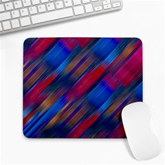 Striped Colorful Abstract Pattern Large Mousepad by dflcprintsclothing