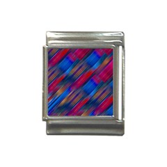 Striped Colorful Abstract Pattern Italian Charm (13mm) by dflcprintsclothing