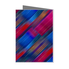 Striped Colorful Abstract Pattern Mini Greeting Cards (pkg Of 8) by dflcprintsclothing