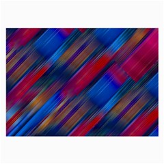 Striped Colorful Abstract Pattern Large Glasses Cloth (2 Sides)