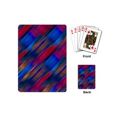 Striped Colorful Abstract Pattern Playing Cards Single Design (mini)