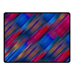 Striped Colorful Abstract Pattern Fleece Blanket (small)