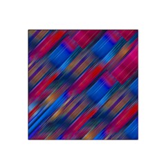 Striped Colorful Abstract Pattern Satin Bandana Scarf 22  X 22  by dflcprintsclothing