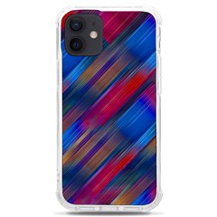 Striped Colorful Abstract Pattern Iphone 12 Mini Tpu Uv Print Case	 by dflcprintsclothing